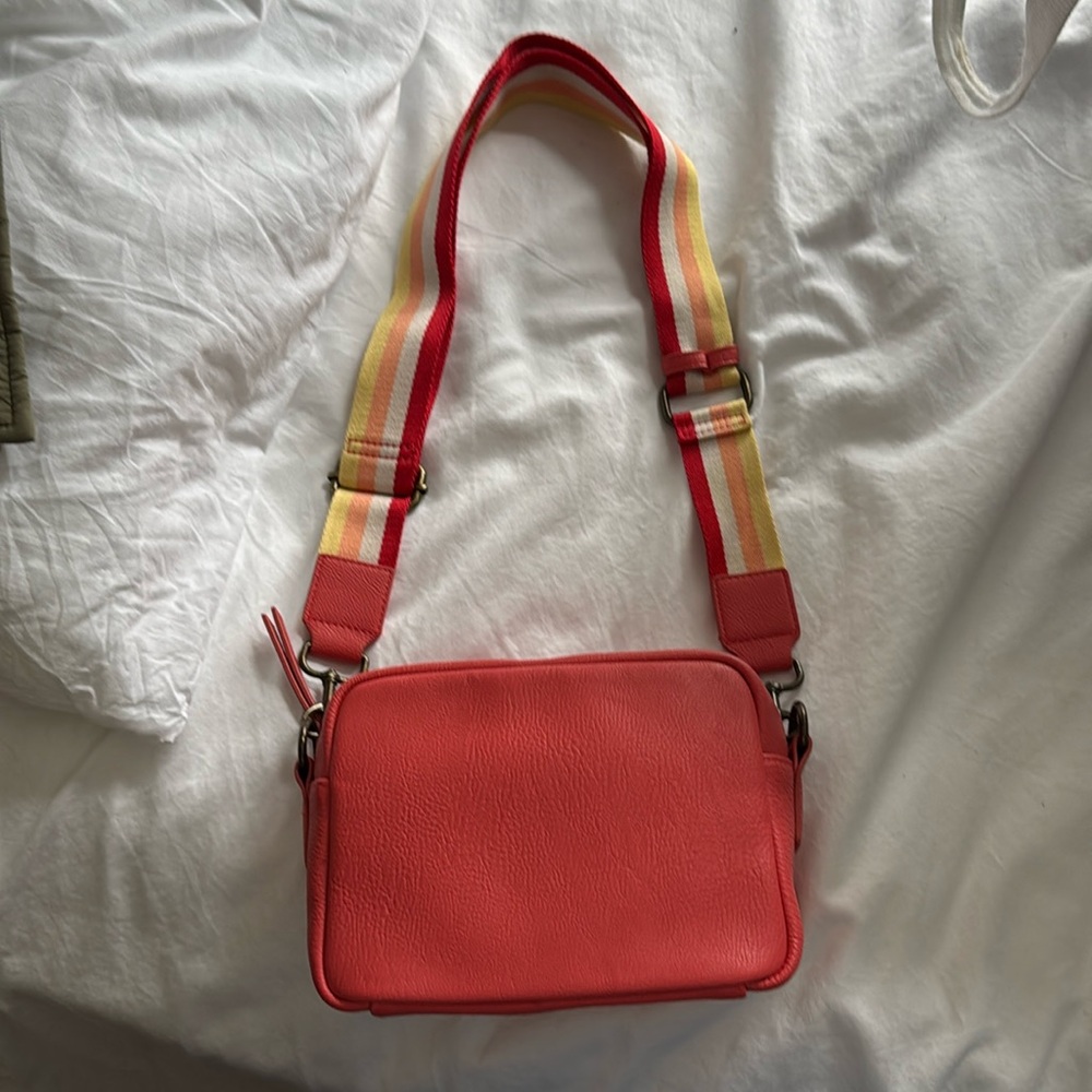 Pink bag with cute strap